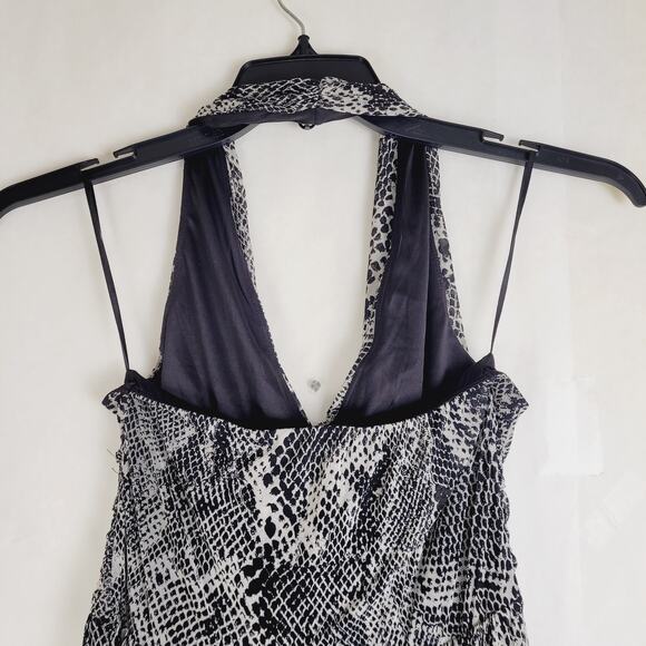 Express snakeskin print halter maxi dress Size small Maximal Classic Edgy - Picture 8 of 10